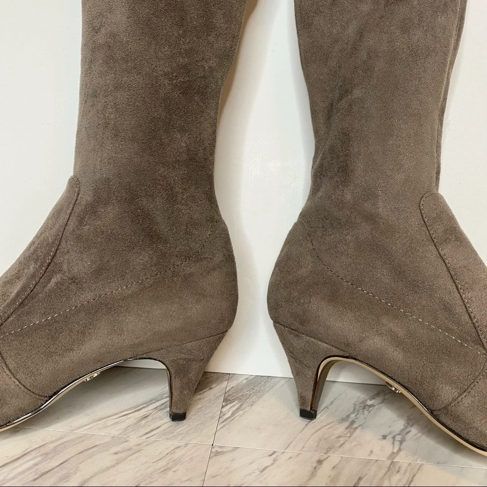 Sam Edelman Kristie Steel Grey Over the Knee Boot 7.5M